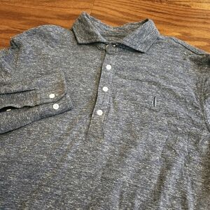 Johnnie-O Hangin Out Men's Long Sleeve Blue Cotton Shirt Size Large‎